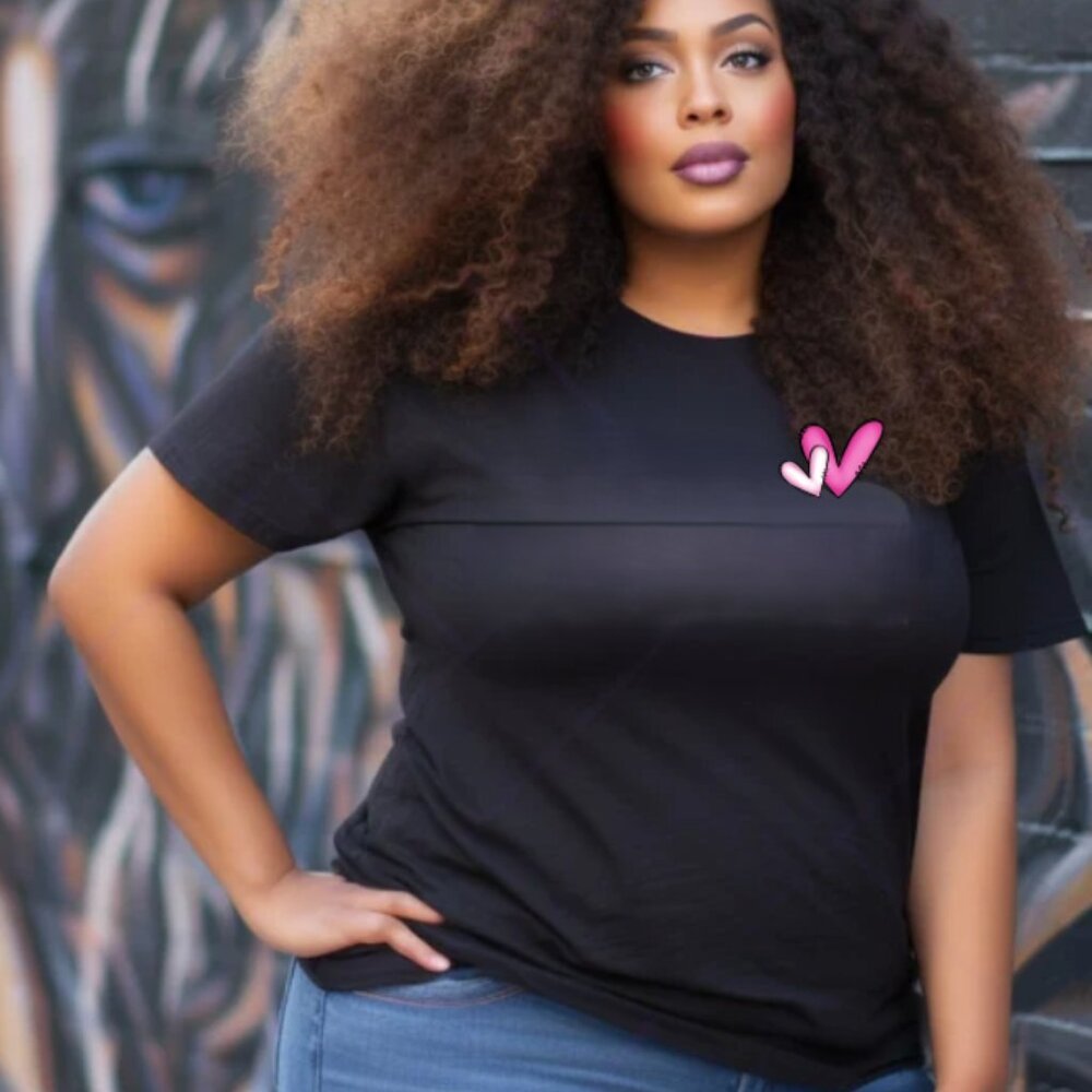 Valentine's - Heart on My Chest Tee (Black/New)